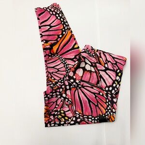 Rare adidas Originals Pink and Black Butterfly Leggings - XL
